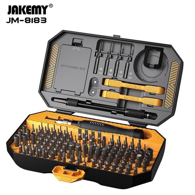 Jakemy JM-8183 145in1 Obeng Set Hp Torx Laptop Komputer New Design