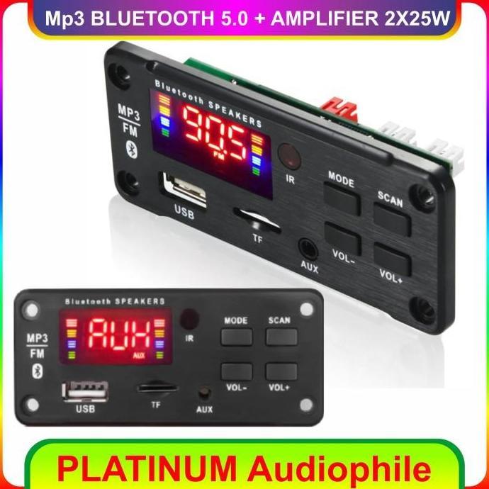 Bestone- MP3 Bluetooth Deer Class D Amplifier 2X 25W MP3 Recorder Recording