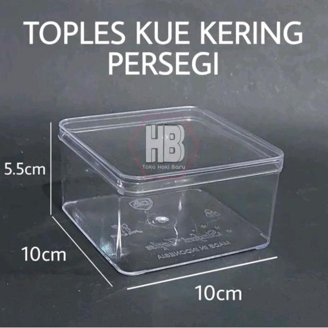 12 pcs toples kue kering 500 gram toples lebaran toples mika bening toples kotak 250gram toples bula