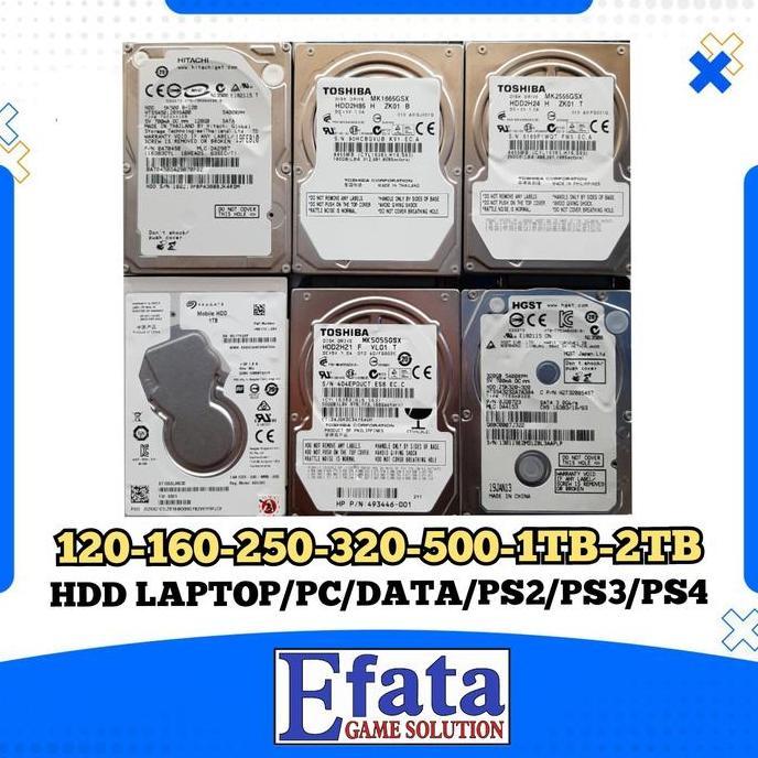 Hardisk Sata laptop ps2ps3ps4 Hdd 120/160/250/320/500/1TB/2TB Internal