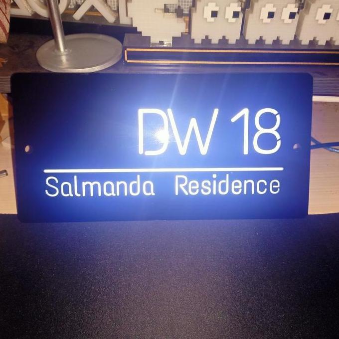 TERBARU Nomor Rumah LED / Papan Rumah / Nomor Rumah Akrilik