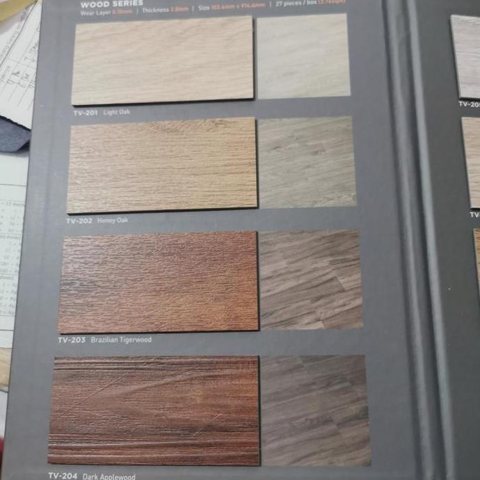 Vinyl taco flooring vinil lantai Taco 2mm lantai karet parket parquete