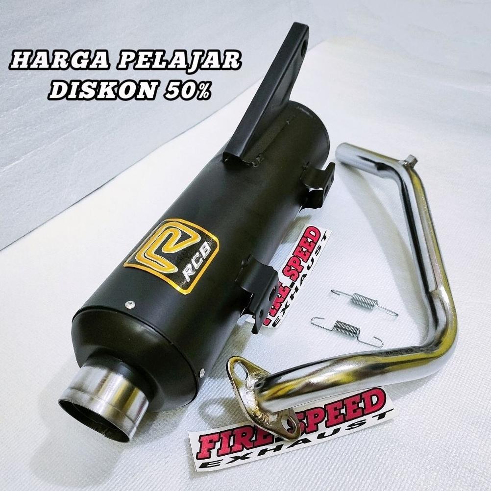 Premium Knalpot Standar Rcb Ujung Croom Beat Fi Karbu Beat Deluxe Mio Sporty Mio Smile M3 Vario 125 