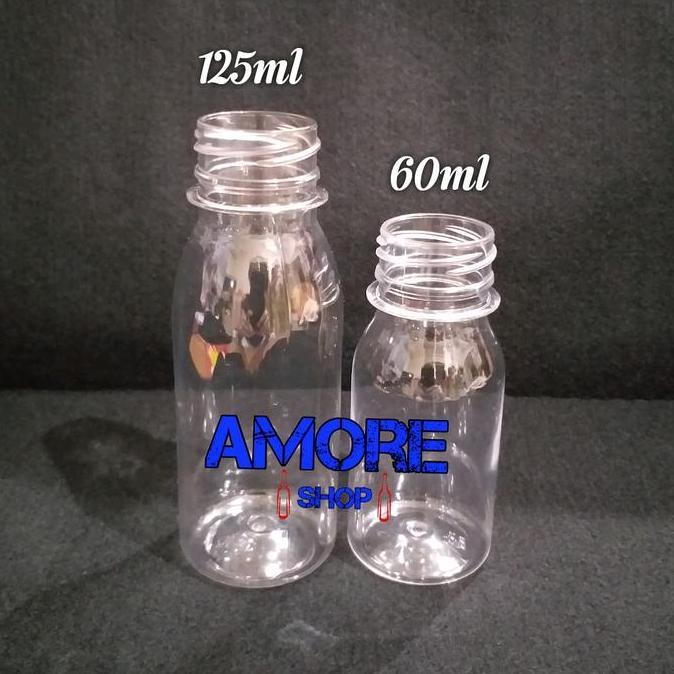 90Pcs Botol Plastik 100-125ml Botol ZamZam Madu Tinta Jelly Sirup Obat