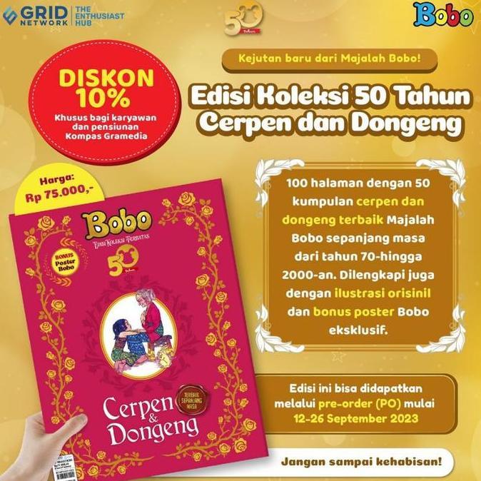 Thebest- NEW [Ready Stok Bukan PO] Original Majalah Bobo (Edisi Koleksi Terbatas 50 Tahun)