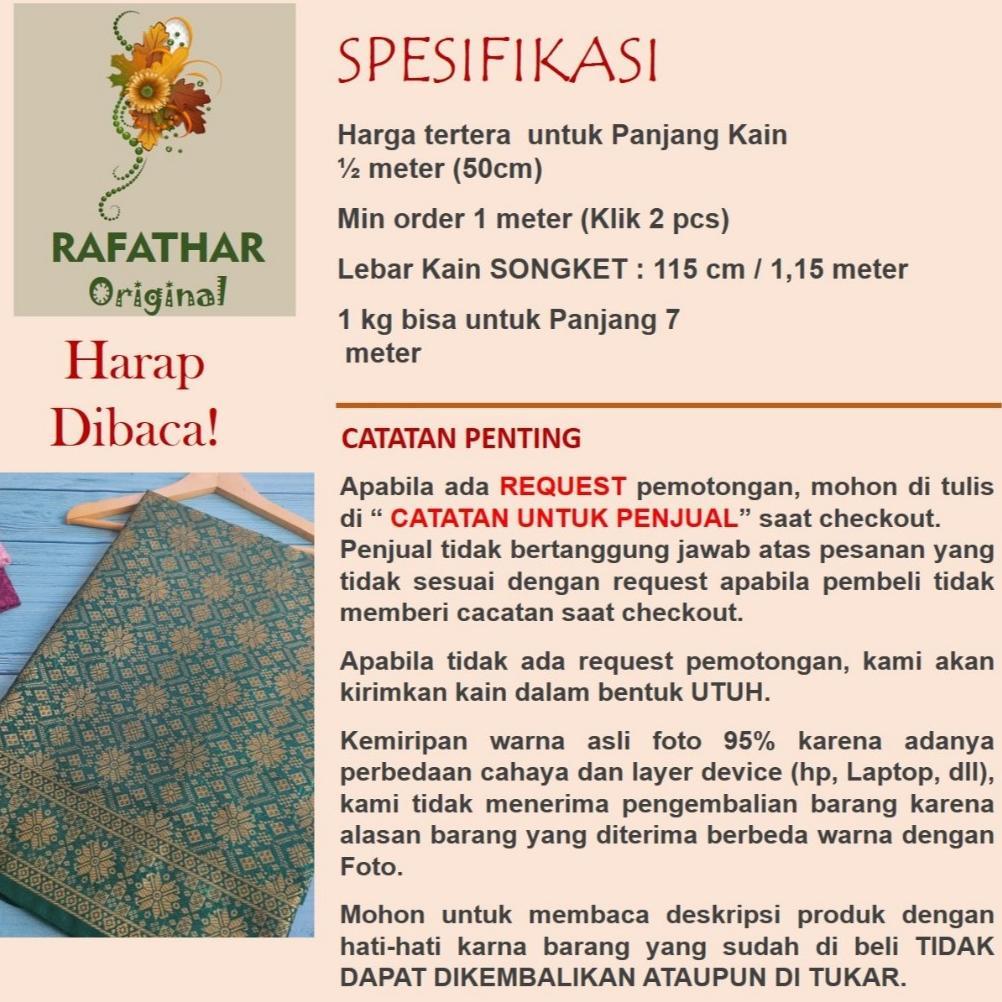Murah Kain Songket Palembang Songket Meteran Kain Songket Meteran Bakal Rok Songket Kain Tenun Songk