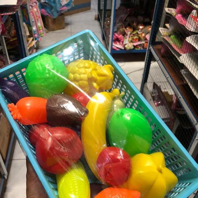 Thebest- MAINAN BUAH BUAHAN KANTONG PLASTIK B 506 & B 510 507 509 SAYUR SAYURAN MURAH MERIAH PASARAN