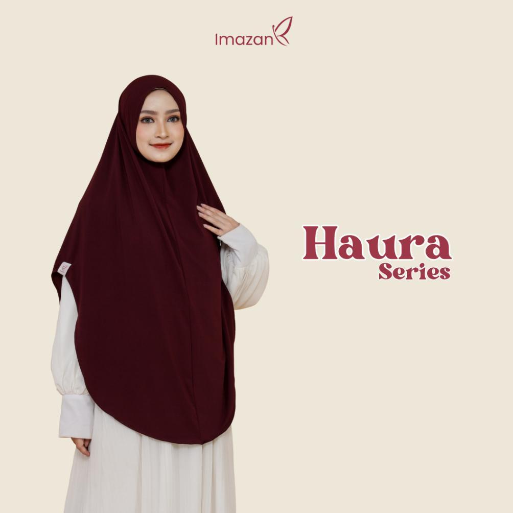 BIG SALE IMAZAN HIJAB BERGO JERSEY KOREA NON PET KHIMAR SYARI HAURA SERIES JILBAB INSTAN SYARI UKURA