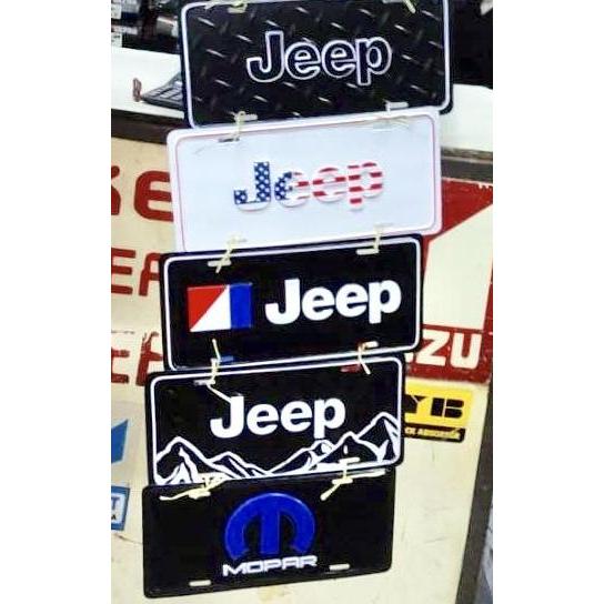 Plat nomor aksesoris Jeep Wrangler HEMAT