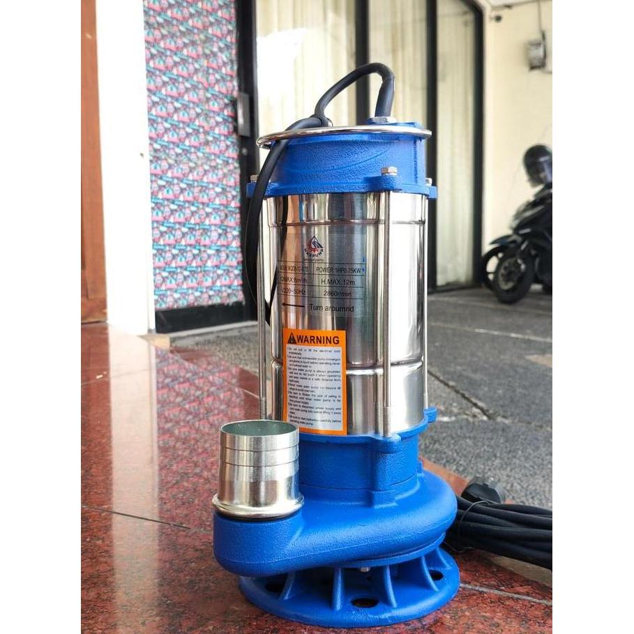 Maxpump Pompa Celup Air Kotor Stainless 2Inch 2.5Hp Submersible Pump 2 Inch Pompa Kolam Ikan Pompa B