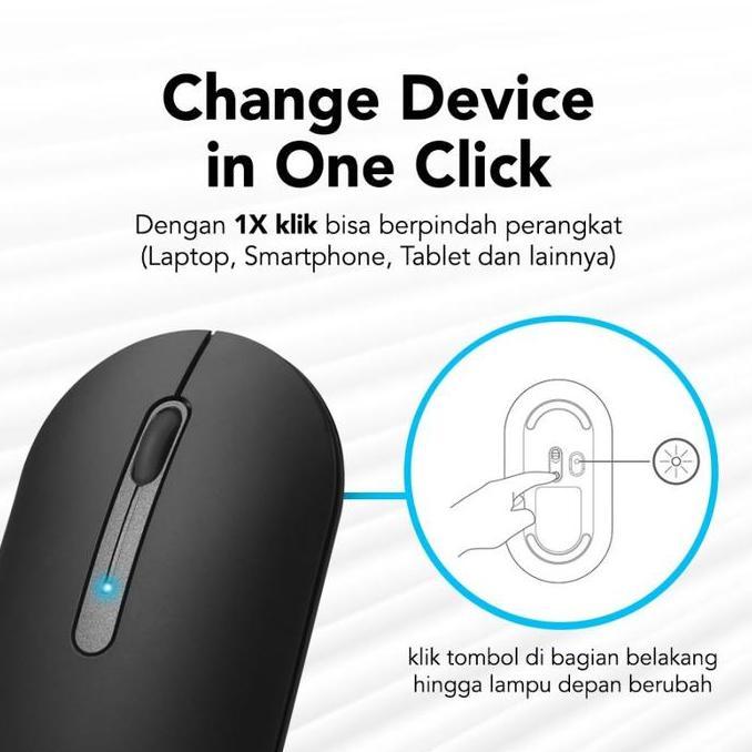 Promo Micropack Dual Bluetooth Mouse 5.0/3.0 Inspire 2 Mp-707B