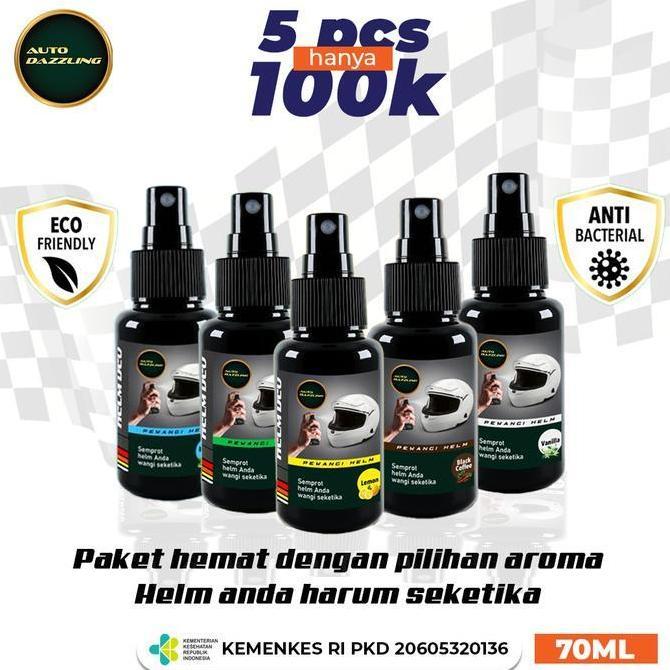 PROMO AUTO DAZZLING PAKET BUNDLING 5 PCS PARFUM PENGHARUM HELM