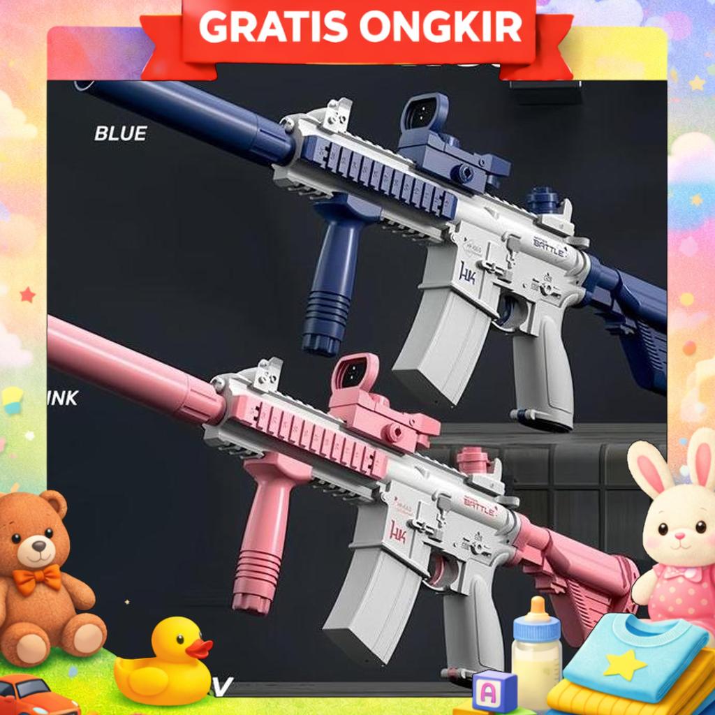 Mainan Pistol Air Listrik Pistol Air Kolam Permainan Luar Ruangan Untuk Anak-Anak Dan Dewasa