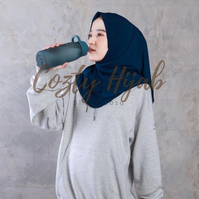 Thebest- Hijab Sport Non Pet - Bahan Jersey Premium