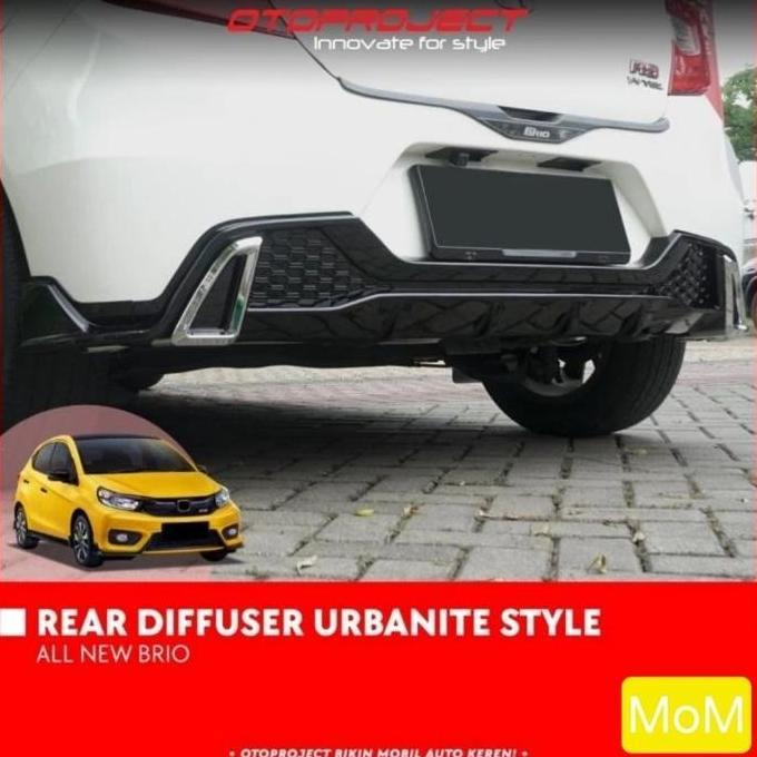 Promo OTOPROJECT DIFFUSER BUMPER BELAKANG ALL NEW BRIO URBANITE STYLE Car Diskon