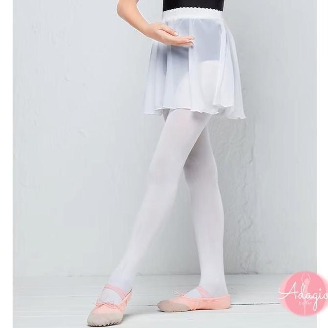 Adagio Rok Balet Kain Kaca Organdi Sifon Ungu Wrapskirt Ballet Anak Bahan Sifon Size M & L Pinggang 