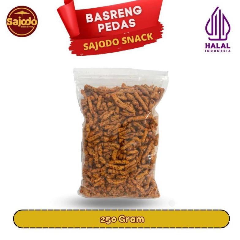 basreng pedas daun Jeruk 250.Grm Sajodo Snack