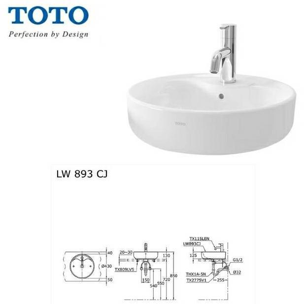 Wastafel TOTO OMNI LW 893 CJ Putih