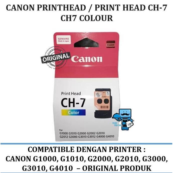 Canon Printhead / Print Head Ch-7 Ch7 Colour - Original Produk