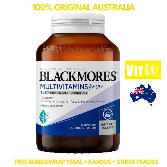 Blackmores Multivitamin For Women Men 50+ Years - Isi 90 / 60 Tablet - Multivitamin Lengkap Untuk Wa