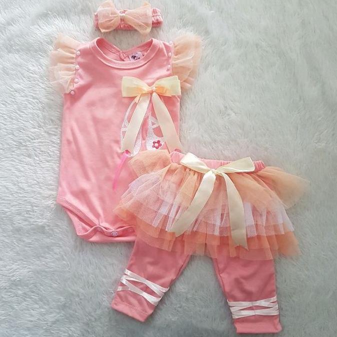 Larisbanget- Baju Bayi Setelan Little Sweetie Pants Ballerina
