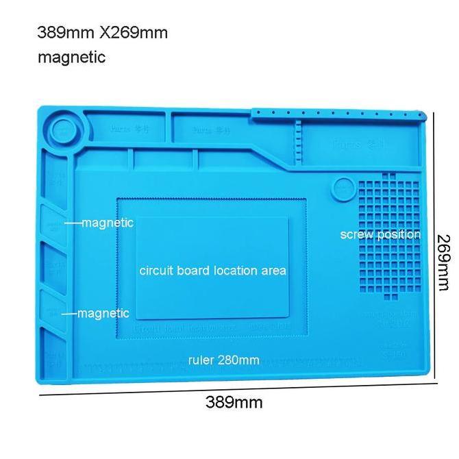 Codchat,Admin- Alas Meja Kerja Service Silicone Pad Matras Solder Tahan Panas S160