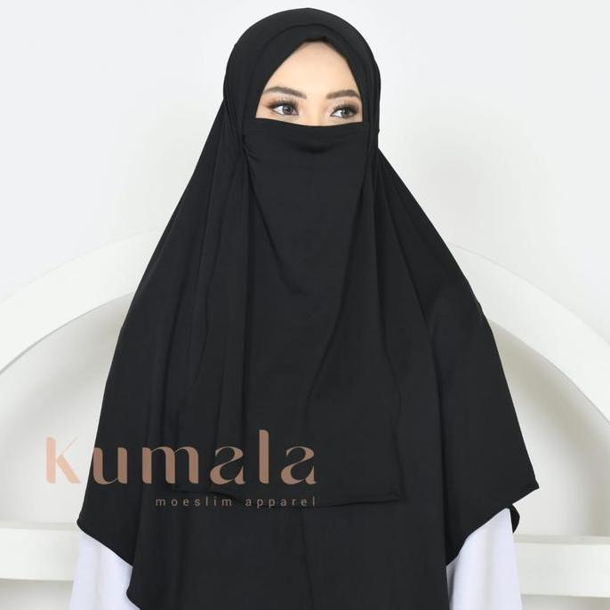 Terpopuler- Kumala - Jilbab Syiria Khimar Cadar Syari Bahan Jersey Premium Ukuran Jumbo Bisa Cod / J