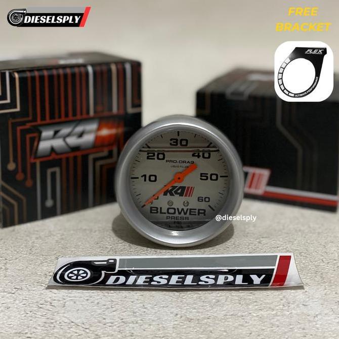 Boost Meter R4 Classic 60 Psi Innova/Fortuner/Pajero Free Bracket