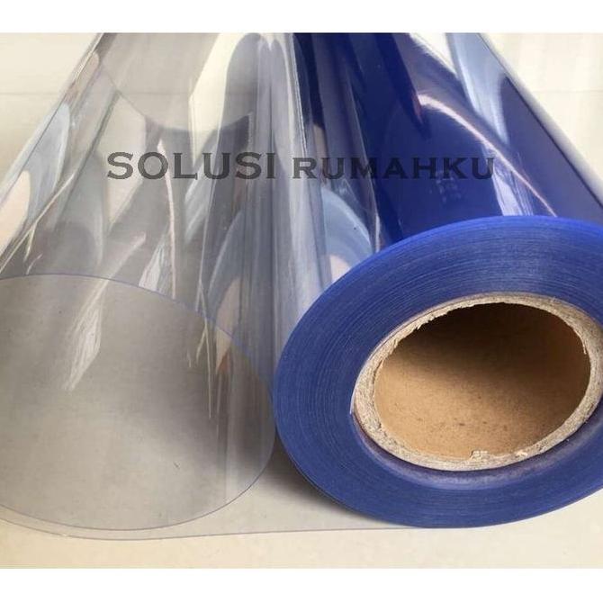 Taman- 1 Meter Fiber Pagar Bening Lebar 95 Cm Flat Plastik Pvc Laserplast