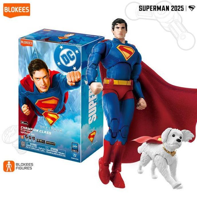 READY BLOKEES Figures Superman DC Champion Class CC01 Superman 2025 Heroes Action Figures Mainan Kol