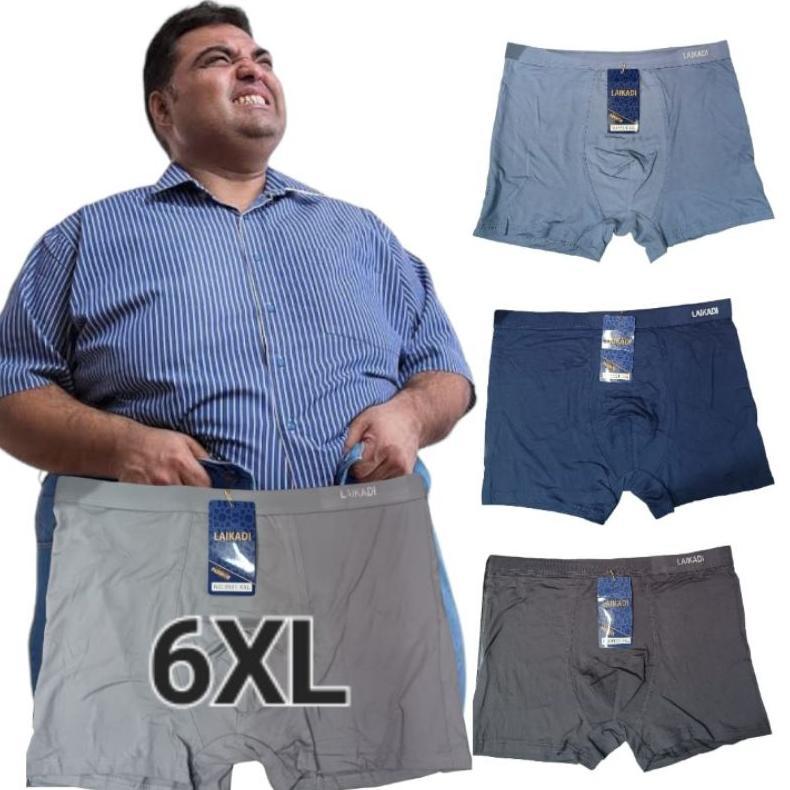 [ 3pcs ] Celana Dalem Boxer cowok Jumbo bahan katun spandek / Daleman Boxer katun spandex Jumbo / Ce