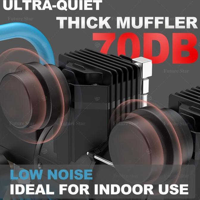 Sale Mesin Kompresor Listrik Air Oilless Portable / Angin Silent Ultra Quiet Oil Free Engine Diesel 