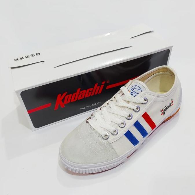 Mintonoi- Kodachi Sepatu Pria Putih Casual Sneakers Shoes Bahan Kanvas Karet Berkualitas Tinggi Nyam