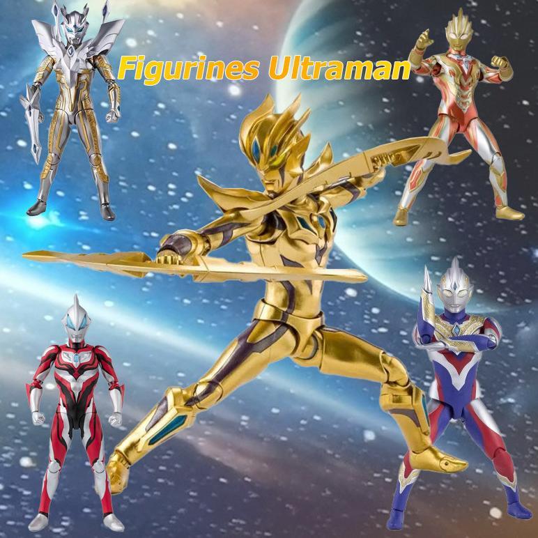 READY Ultraman Trigger Multi Action Figurines 15&18 cm SHF Ultraman Spark Circle Arms Dapat Digerakk