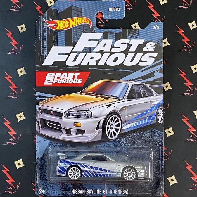 Hot Wheels Nissan Skyline GT-R BNR34 GTR R34 Fast & Furious 2021