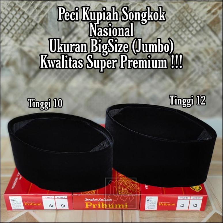 PECI HITAM JUMBO PECI UKURAN BESAR PECI NASIONAL BIG SIZE HITAM POLOS AC PECI  UJANG BUSTOMI No 11 1