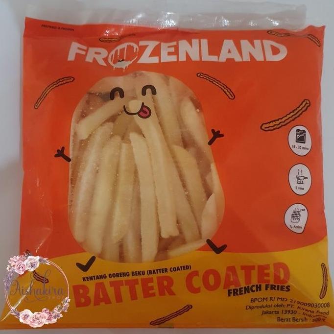 Lapakkita- Kentang Goreng Beku Rasa Keju/Batter Coated Frozenland 500 Gram