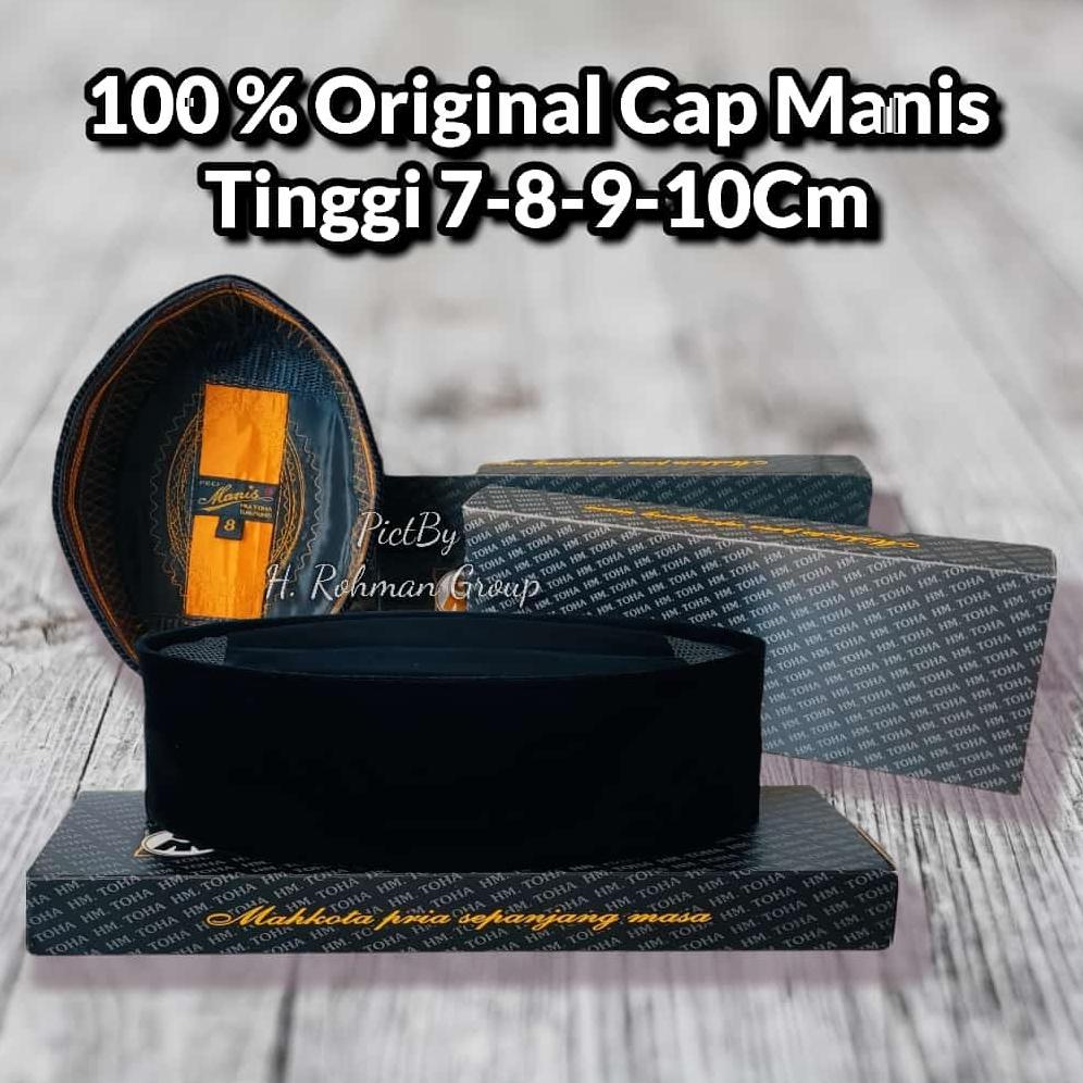 PECI MANIS HITAM POLOS AC TANPA KERTAS SONGKOK HITAM ORI