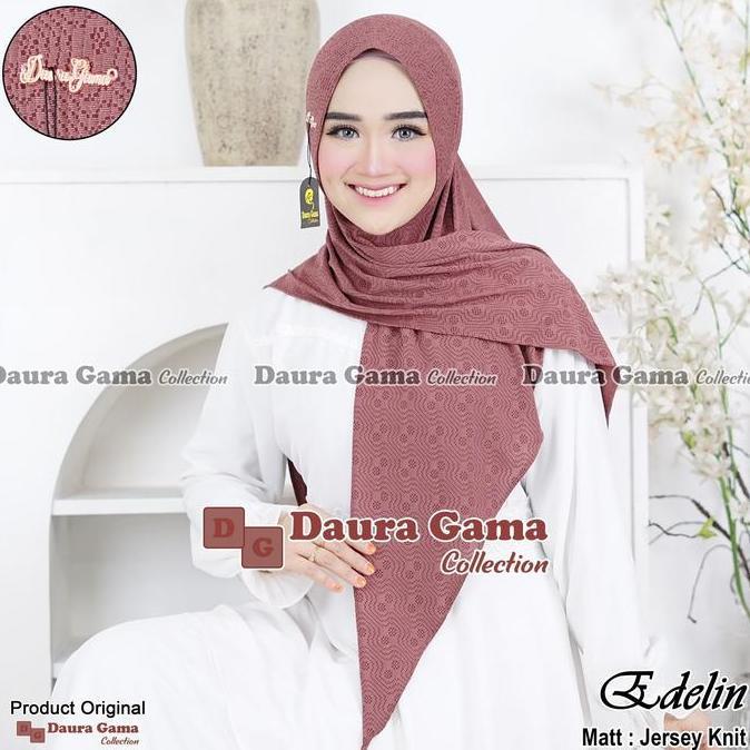 Terpopuler- Daura Gama Daily Hijab Segitiga Instan Edelin Pet Antem Sabit Jilbab Dewasa Hijab Terbar