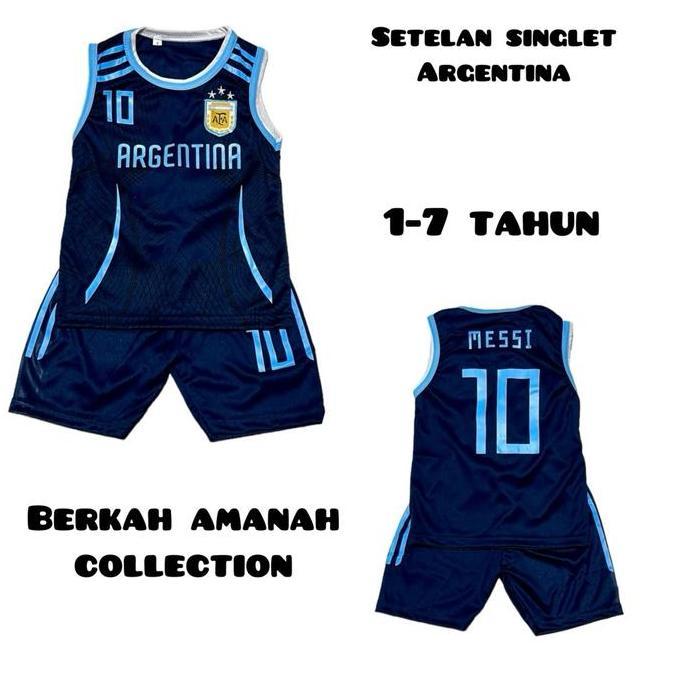 DV168 >> Setelan singlet anak/ kaos singlet anak/ baju bola anak versi singlet/ pakaian olahraga ana
