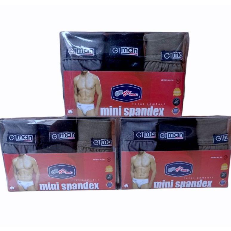 3 PCS CELANA DALAM PRIA DEWASA GT MAN MINI SPANDEX/ CD PRIA DEWASA TERMURAH