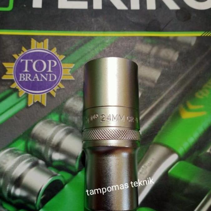 Alatlengkap- Kunci Mata Sok Panjang 24 Mm Tekiro Dr.1/2" 6Pt Kunci Sok Tekiro