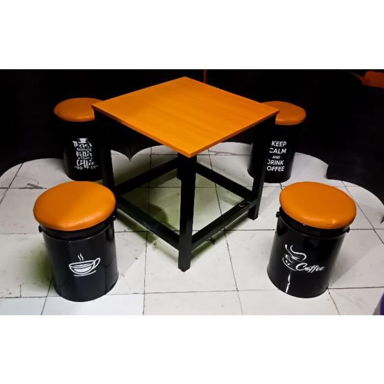 SET 4 KURSI 1 MEJA /KURSI CAFE / KURSI TONG