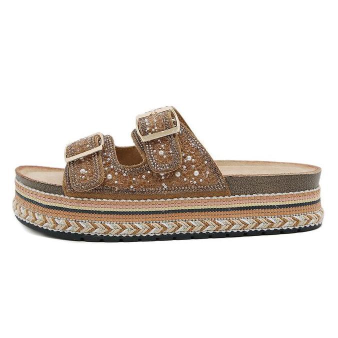 Bozka New arrival sandal wanita wedges LE200