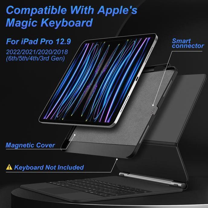 Goojodoq Cover Detachable Magic Magnetic Keyboard Casing For Ipad Pro 11 Air 4 Air 5 Ipad Pro 12.9 6