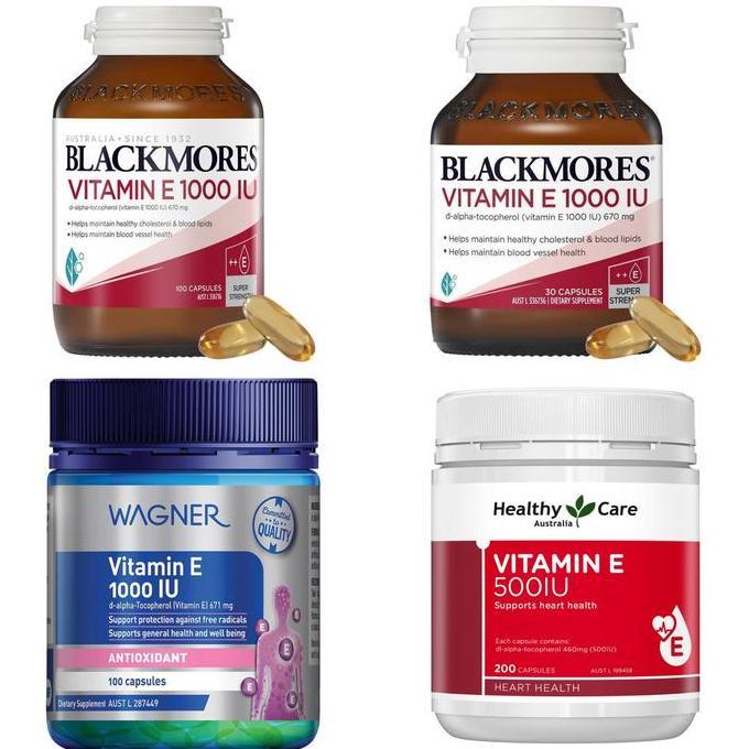 Blackmores Vitamin E 1000IU Healthy Care Vitamin E 500IU Wagner