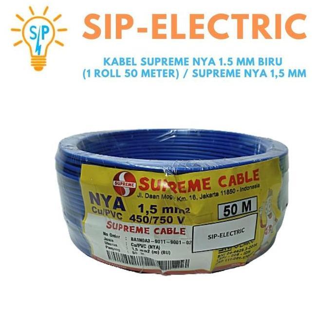 Bestone- Kabel Supreme NYA 1.5 mm Biru1 Roll 50 Meter / Supreme NYA 1,5 mm Biru