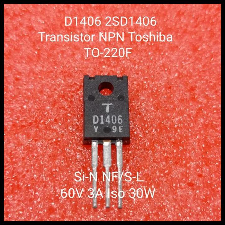 GRATIS ONGKIR D1406 2SD1406 TRANSISTOR NPN TOSHIBA 
