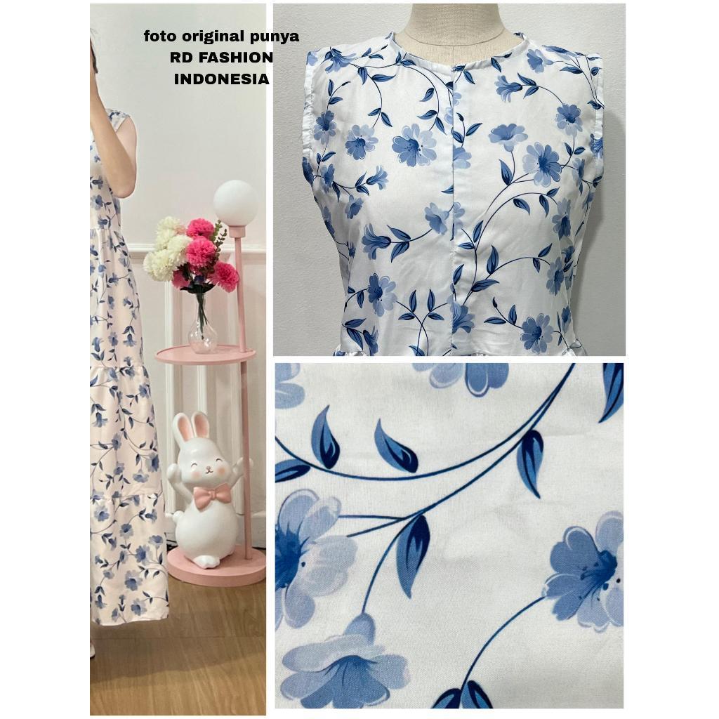 RD FASHION FLARE DRESS / (READY STOK)  INNER DRESS/LONG DRESS TANPA LENGAN/BAHAN KATUN SHAKILA/MAXI 