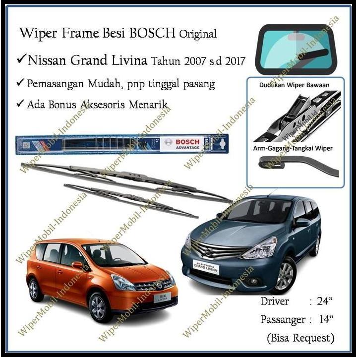 HOT DEAL WIPER FRAME BESI GRAND LIVINA 2007 2008 2009 2010 2011 2012 2013 2014 